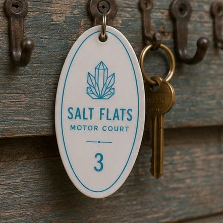 Motel keychains with logo printing
